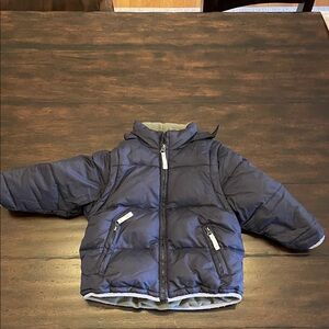 Mini Boden Navy Puffer Jacket